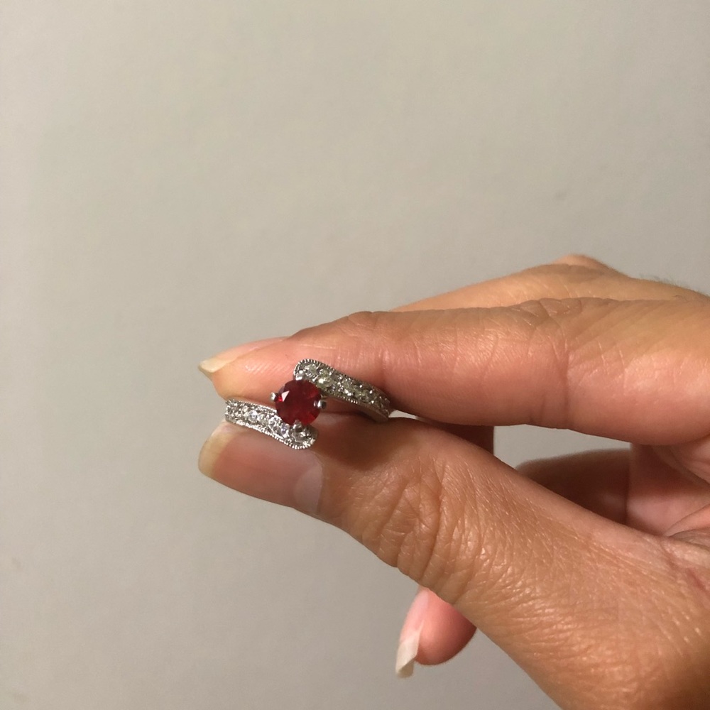 Ruby and diamond ring - Picture 3 of 6